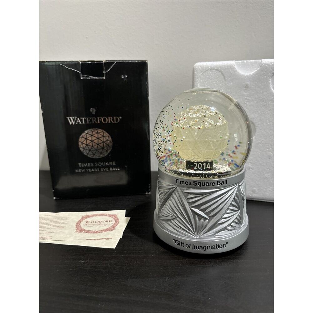 Waterford 2014 Times Square New Years Eve Ball SnowGlobe Gift Of Imagination